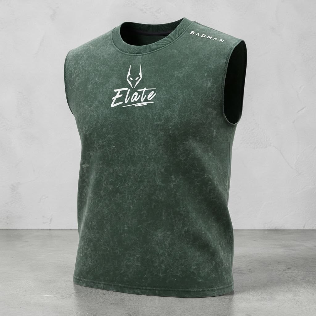 Raw Edge Ribbed Bodybuilding Tank #33